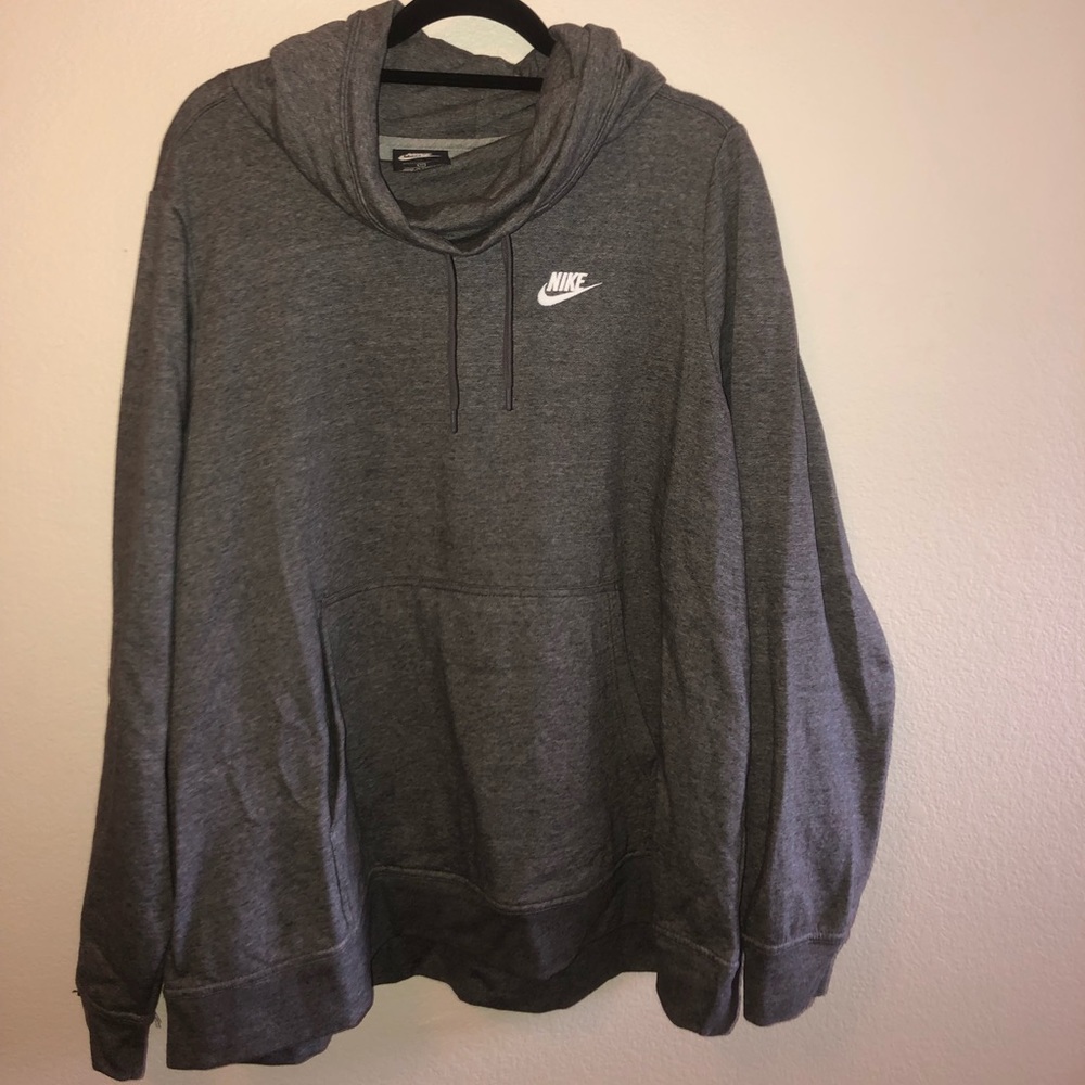 Grey NIKE cowl neck hoodie